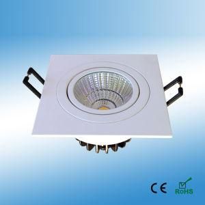 White Square Dimmable COB LED Reflector Downlights 13W