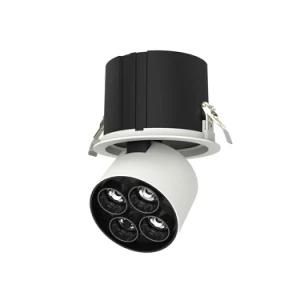 12W 24W Anti Glare Pull-Push Linear Semi-Recessed LED Downlight