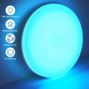 Modern 30W Smart WiFi Flush Ceiling Lights De Techo Live Room Light Ceiling Mounted Lamp Work with Alexa Google Home