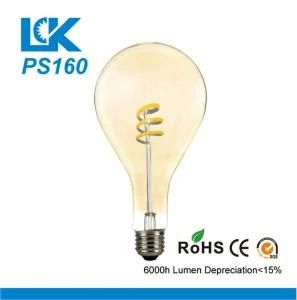 7W 690lm PS160 New Spiral Filament Retro LED Light Bulb