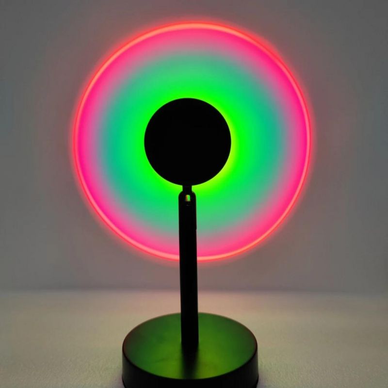 USB Button Rainbow Sunset Projector Lamp Home Decoration Color Lamp
