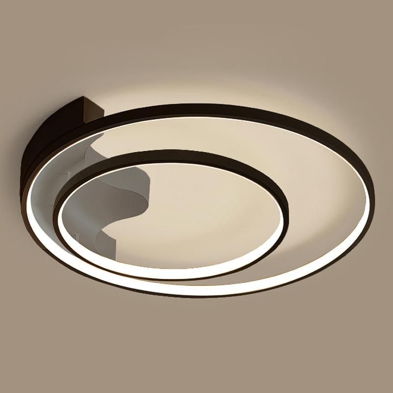 Hot Sale Modern LED Black Acrylic Living Room Remote Dimmable LED Ceiling Light