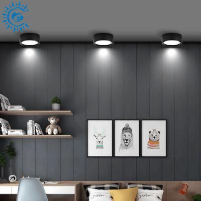 White Black 3000K 4000K 6000K Mini Slim Rimless Adjustable Surface Mounted Spotlight LED Down Light Commercial LED Lighting