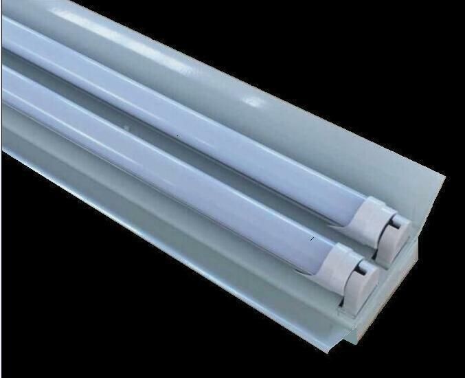 Aluminum LED T8 Light Tube with Clear Cover 0.6m 9W 110lm/W 6000-6500K Cool White