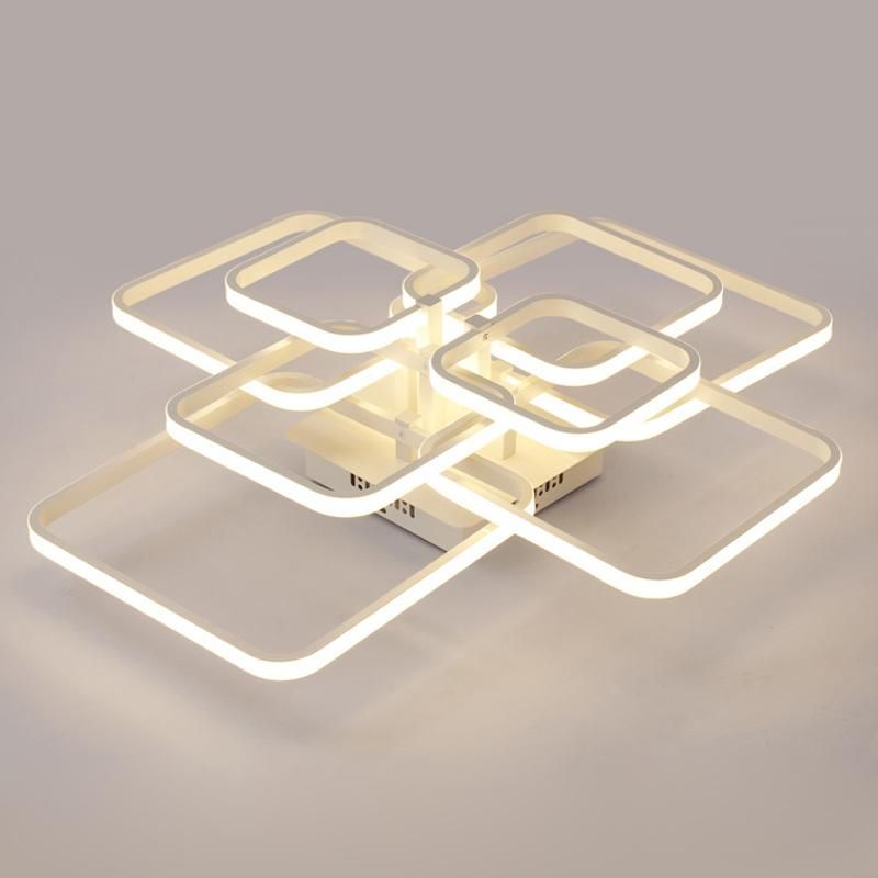 2021 New Modern Indoor Home Decor LED Modern Aluminium Square Ceiling Light Fixture