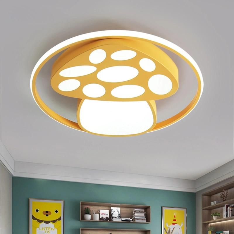 2022 New Design Mushroom Design Colorful LED Light Ceiling Lamp for Children Bedroom