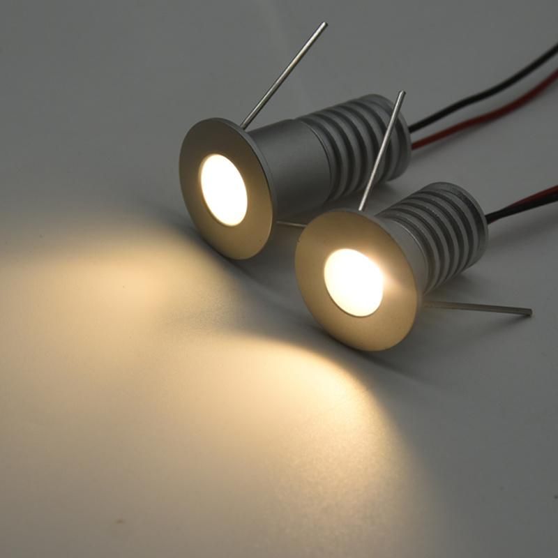2W 12V-24V 15mm Mini LED Light CE 180lm Spot Light for Cabinet Kitchen Lamp