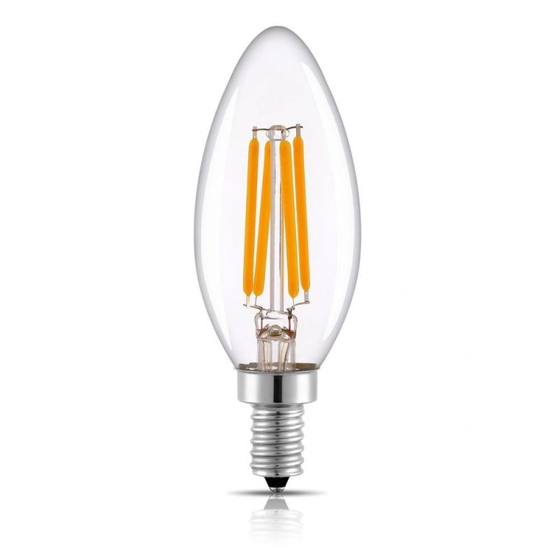 Svater LED Filament Candle Clear Bulbs E12 LED Candelabra Bulbs 4W