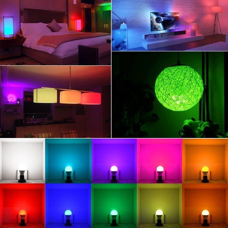 Smart Remote Control LED RGB 9W 12W A60 Color LED Bulb