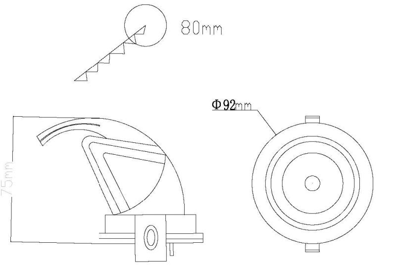 IP44 Bright High Power Low Price Die-Casting Aluminum LED Lights COB 10W 20W 30W LED Round Surface Mounted Downlight