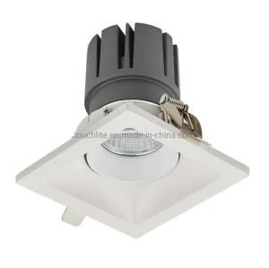 10-12W Square Indoor Ceiling LED Anti-Dazzle Spot Light Recessed Residential LED Downlight