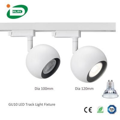 2021 Modern LED Track Light Fixture GU10 Sphere 3 Phase Ceiling LED Spotlights
