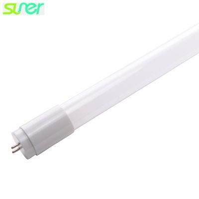 40W Fluorescent Equivalent Glass LED T8 Light Tube 0.6m 8W 100lm/W 6000-6500K Cool White