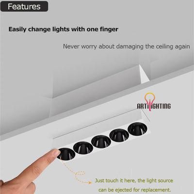 2022 New Efficiency LED Ceiling Lamp Grille Light Spotlight LED Downlight for Office Hotel Home Lighting