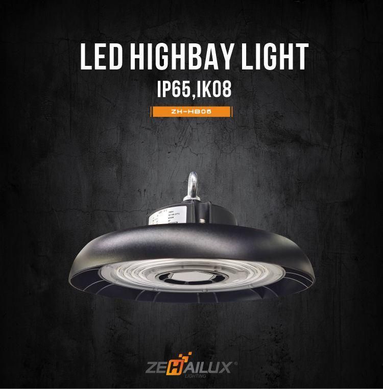 5 Years Warranty100W 150W 200W 240W 150lm/W UFO LED Highbay Light for Warehouse Garage