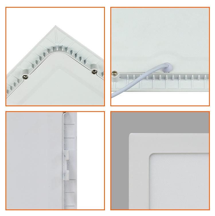Ce/RoHS 3-24W Square Ceiling LED Panel Light for Indoor Home