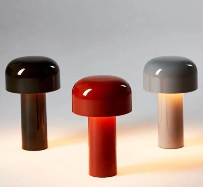 Modern Minimalist Mushroom Light Indoor Bedside Touch Dimming LED Table Lamp