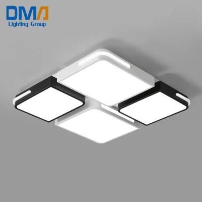 Art Design Hot Sale Hotel House Office Simple Modern Decoration Square Shape Acrylic LED Ceiling Lamps