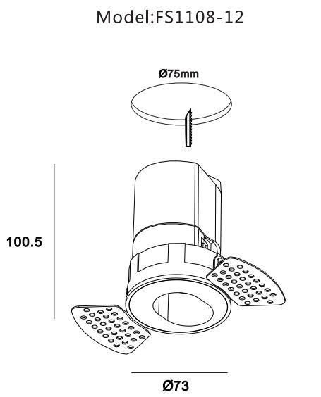 Adjustable Ceiling Spotlight 12W LED High Intensity Aluminium Housing