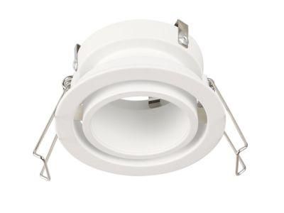 Aluminum Cut out 70mm 25 Degree Adjustable Down Light MR16 GU10 Downlight Housing