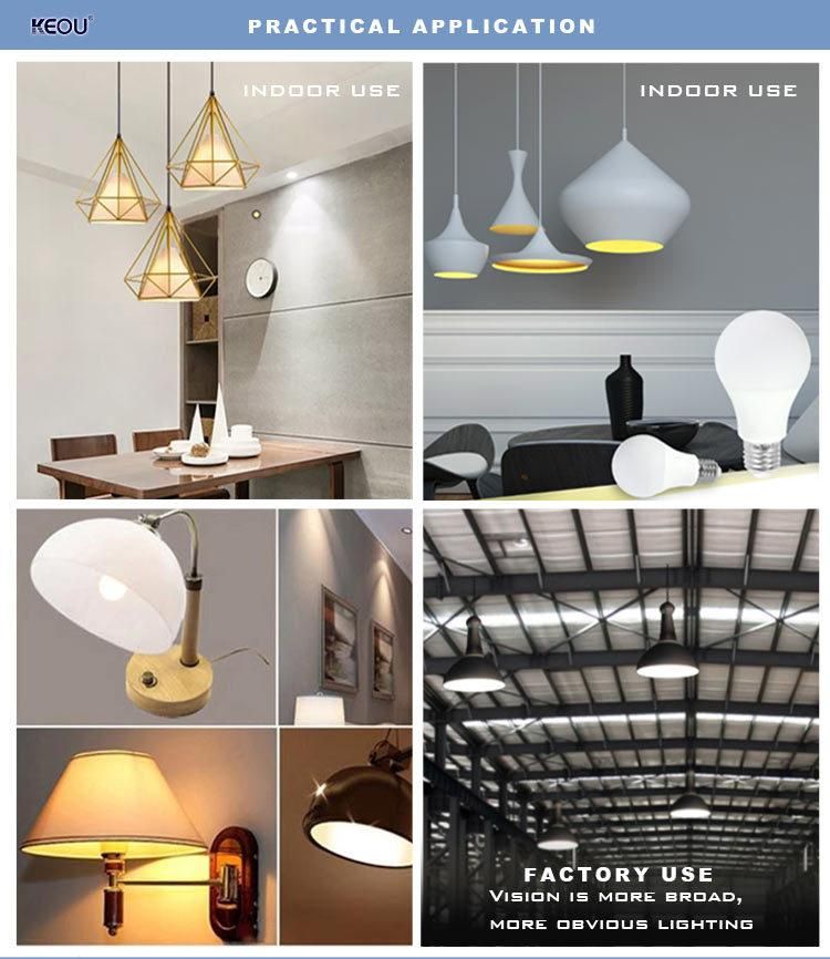 A60 7W 9W 12W E27 LED Bulb 6500k