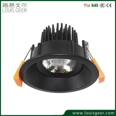 LED Spotlight for Home Hotel Lamp Black COB Recessed Ceiling Light Rotating LED Flood Spot Light 5W/10W/15W 10/20/30 Degrees