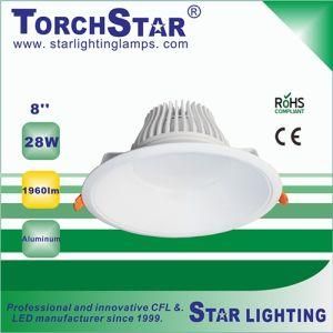 High End 28W 8 Inch COB LED Ceiling Light LED Downlight with 3 Year Warranty