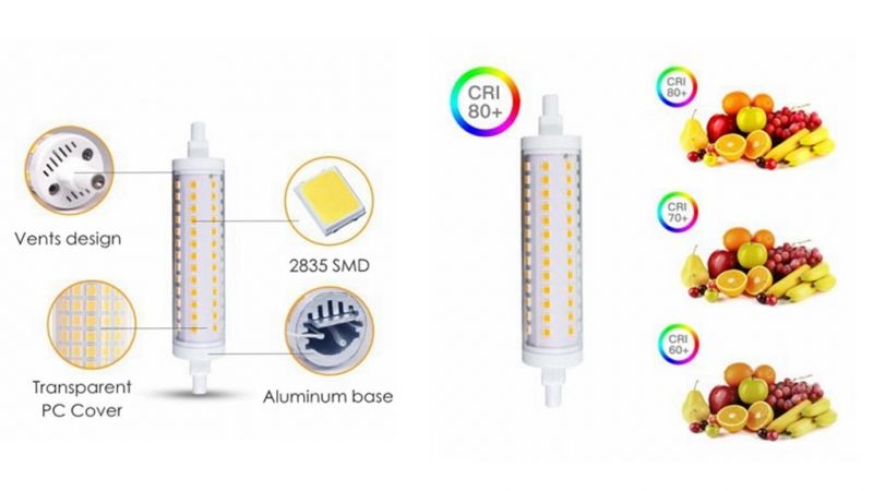 Energy Saving Lamp R7s Base High Lumen LED Light 7W