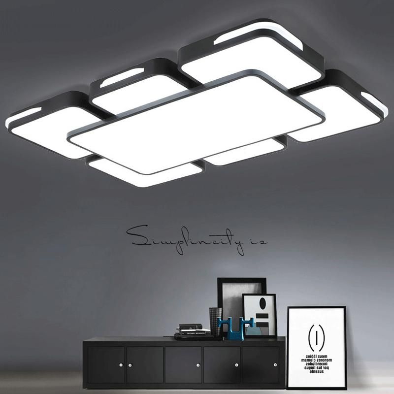 2022 Rectangle Surface Mounted Decoration Ceiling Lamp LED Modern Lighting for Living Room