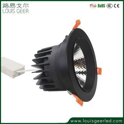 Manufacturing Black Round Energy Saving SMD 10W 15W 30W 40W Dimmable LED Spot Light