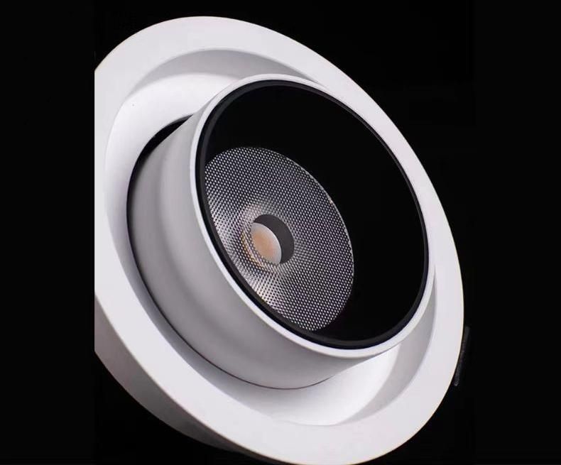 Anti Glare Smart Module 7W/15W/20W/32W/42W 360 Degree Downlight COB LED Ceiling Recessed Spotlight for Shop Exhibition Lighting