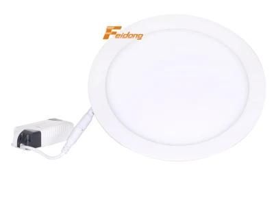 Indoor Use White Warm Cold White Cool White Nature White High Lumen Recessed Type LED Panel Light Round Square Lampada