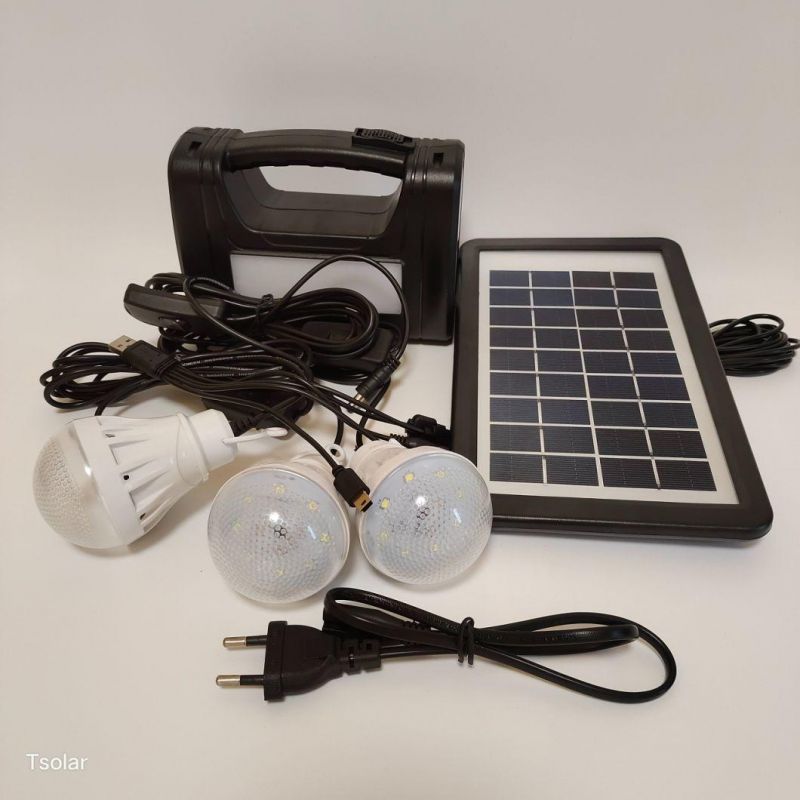 Portable LED Camping LED Bulb Lighting LED Light Lighting Solar Home Lighting System with Mobile Charger