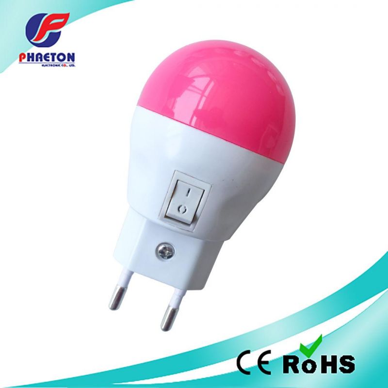 Colorful LED Night Bulb with Switch