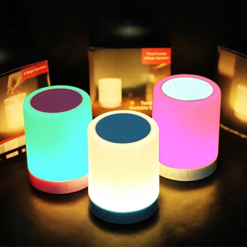 Portable LED Bluetooth Speaker Wireless Sound Box with Lights Lamp Colorful Speaker