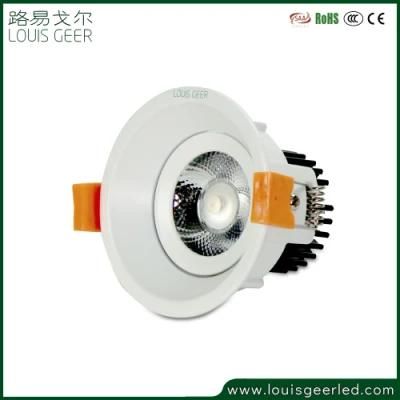 2020 Ce RoHS Approved LED Light Aluminum Body Spot Down Light COB Chip Recessed LED Downlight
