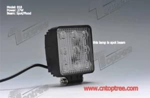 LED Work Lamp 27W (2400Lum) , Auxiliary Lamp for SUV, Truck, ATV, Farm Machinery