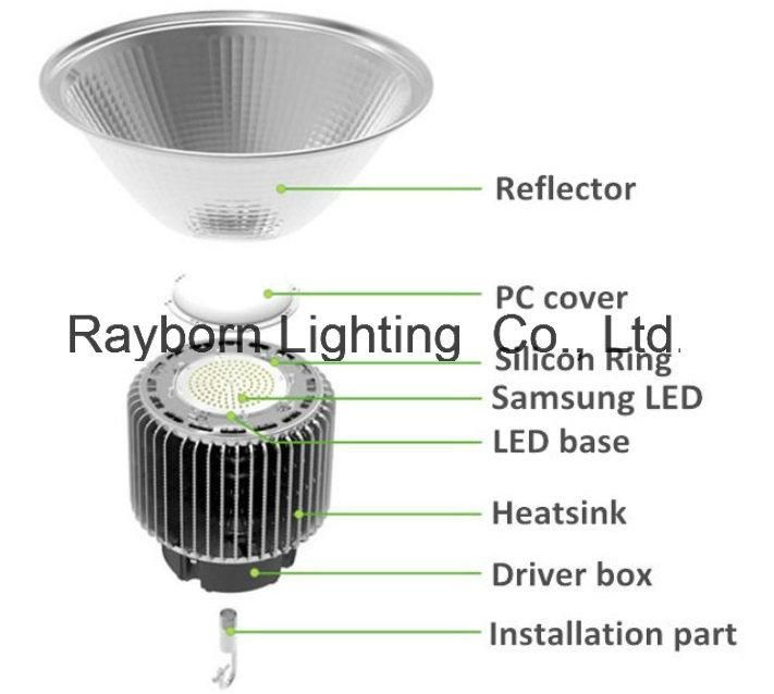 Industrial Lighting Lights 100W 150W 200W Indoor Outdoor Waterproof LED High Bay Lamp with IP65