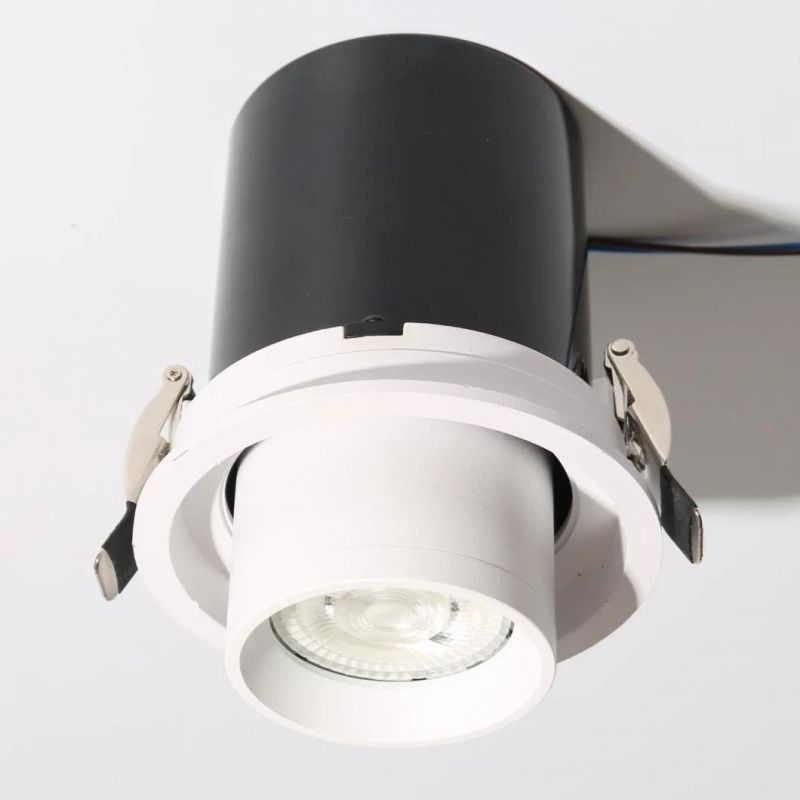 Adjustable Round LED Downlight GU10 MR16 Retractable Luminaire Ceiling Spot Lamp