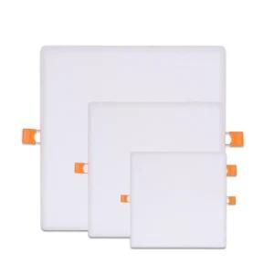 Square Embedded Surface 36W 3D Indoor Lamp IP54 Dimmable Frameless LED Panel Light