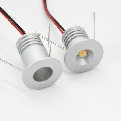 1W AC100-240V Mini LED Bulb Spotlight D15mm Cabinet Recessed Lighting