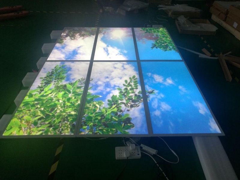 Flicker Free CRI>90 Sky LED Ceiling Panel Light 120X60