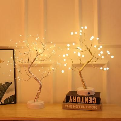 DIY Tree Sky Star USB Charger Indoor LED Night Lamp for Bedroom Decoration Gift with Remote Control