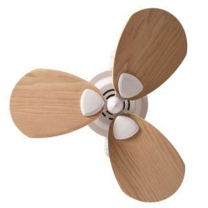 16 Inch Small Fan Multi Angle Rotatable Fan Plywood Blades Remote Control Mini Ceiling Fan with Light New Des