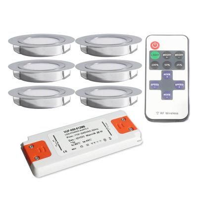 IP65 Dimmable 3W LED Lighting AC 110V 220V Panel Light Remote