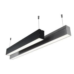 Rectangular Profile LED Linear Tube Pendant Light for Modern Office