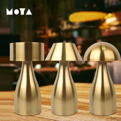 Metal USB Rechargeable Bar Table Lamp Creative Bedroom Bedside Touch LED Eye Protection Lighting