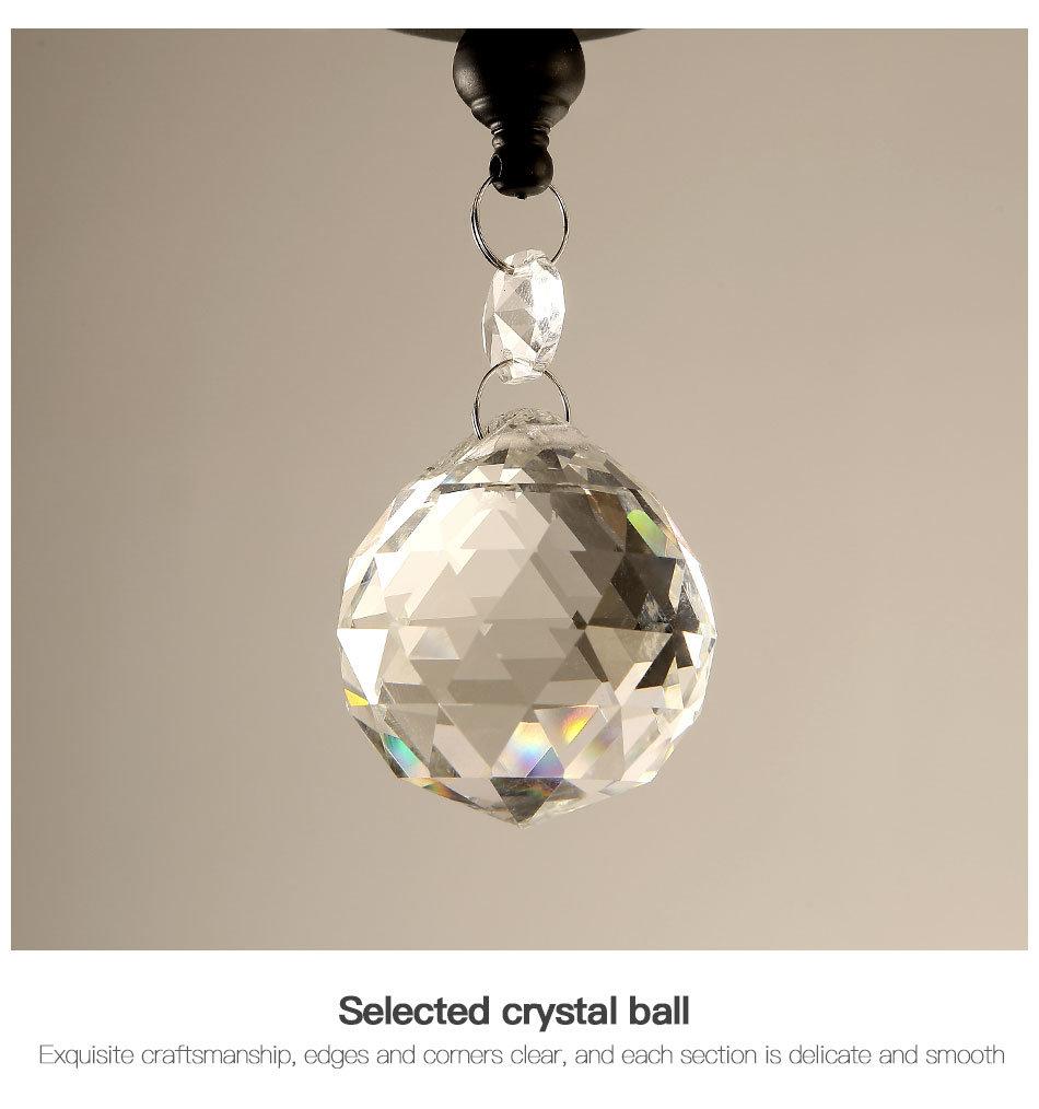 K9 Crystal Metal 6 Arms E14 Chandeliers & Pendant Lights