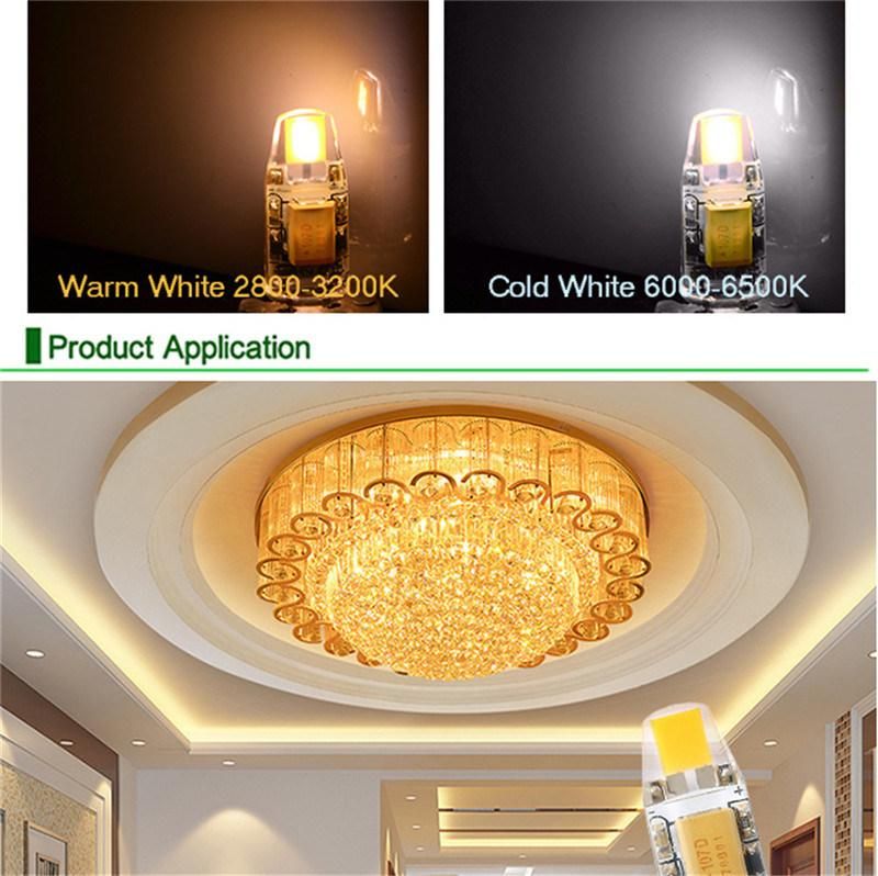 10PCS Dimmable Mini G4 LED COB Lamp 6W Bulb AC DC 12V 220V Candle Lights Replace 30W 40W Halogen for Chandelier Spotlight