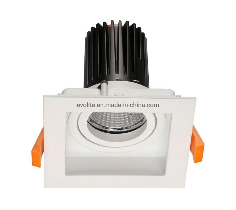 Aluminum 9W 11W Spot Light Recessed LED Downlight Adjustable Pot Lights Sq1+X3a